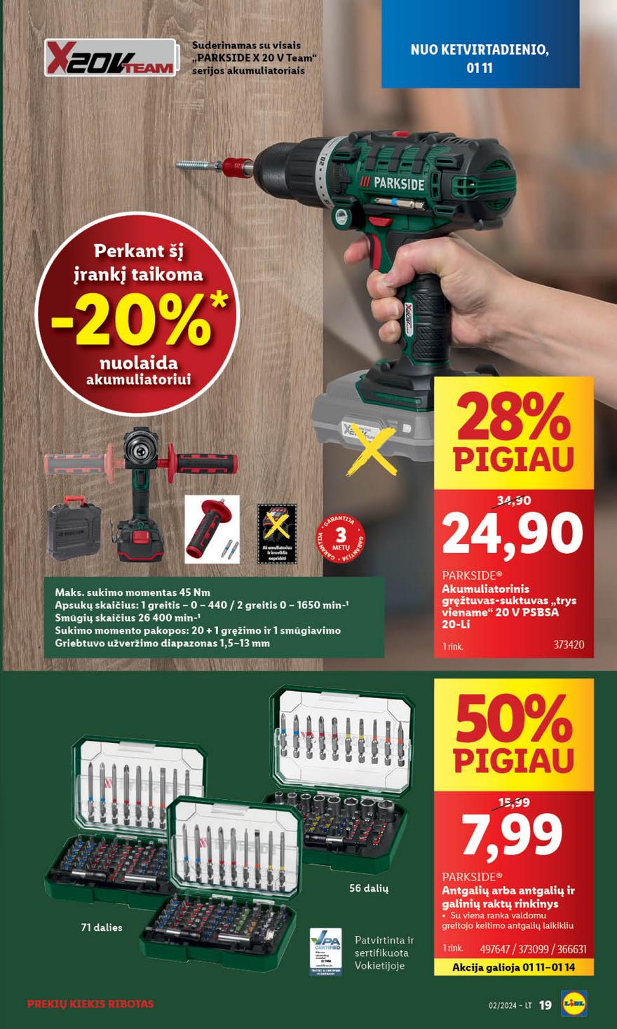 Ldil ne maisto prekių pasiūlymai akcijos nuo 
  2024-01-08 iki 
  2024-01-14 | Leidinukas.lt puslapis 19