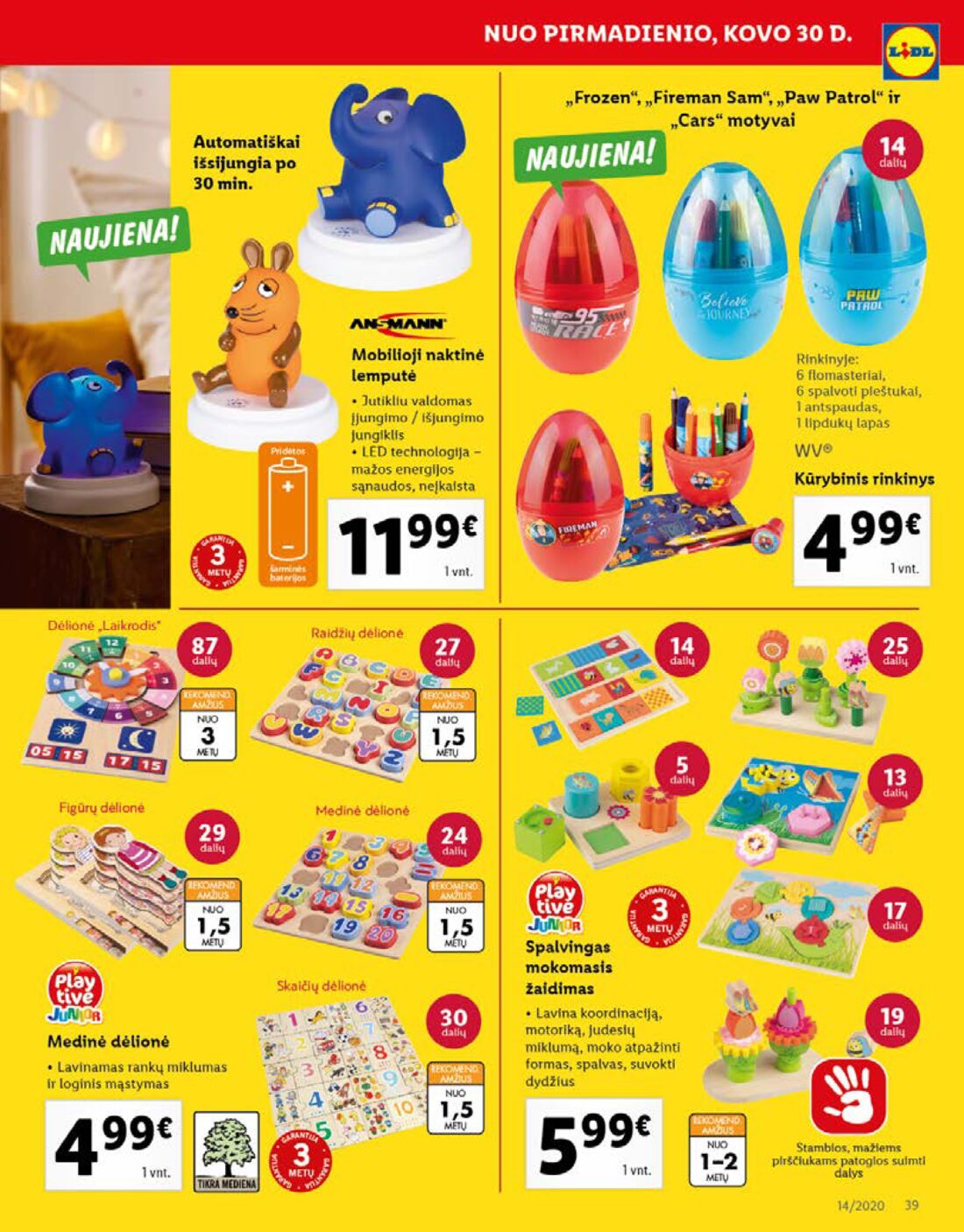 Lidl savaitinis leidinys akcijos nuo 
  2020-03-30 iki 
  2020-04-05 | Leidinukas.lt puslapis 39