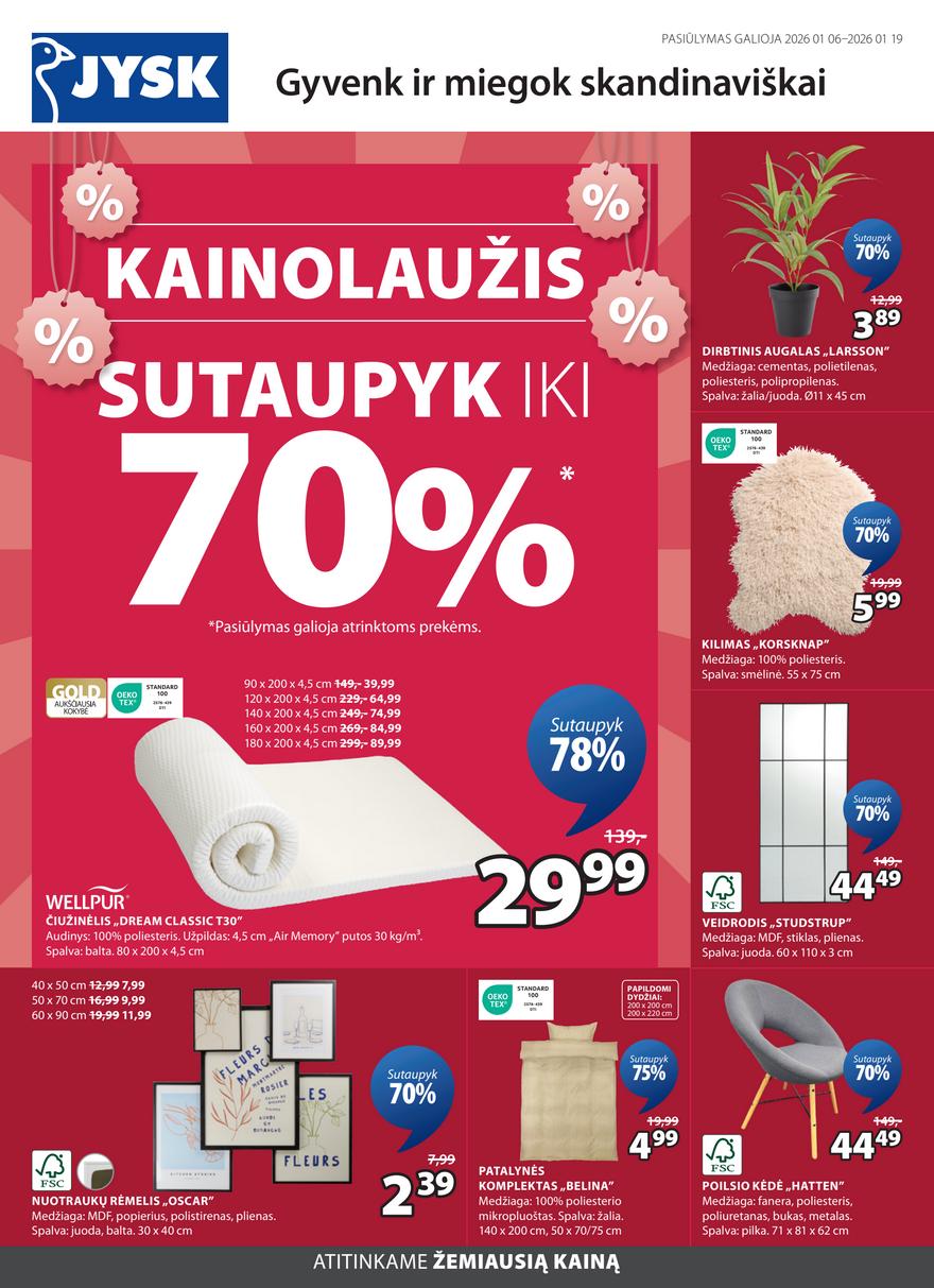 Jysk leidinys akcijos nuo 
  2026-01-06 iki 
  2026-01-19 | Leidinukas.lt puslapis 1