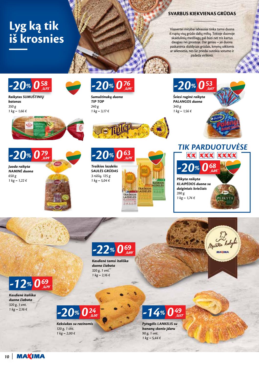 Maxima kaininis leidinys akcijos nuo 
  2020-08-11 iki 
  2020-08-17 | Leidinukas.lt puslapis 10