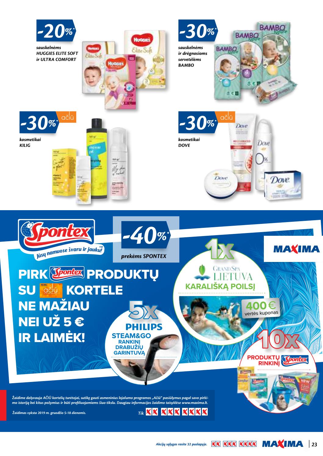 Maxima kaininis leidinys akcijos nuo 
  2019-12-05 iki 
  2019-12-18 | Leidinukas.lt puslapis 23