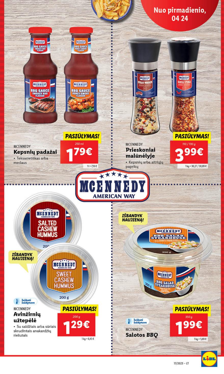 Lidl maisto prekių pasiūlymai akcijos nuo 
  2023-04-24 iki 
  2023-05-01 | Leidinukas.lt puslapis 29