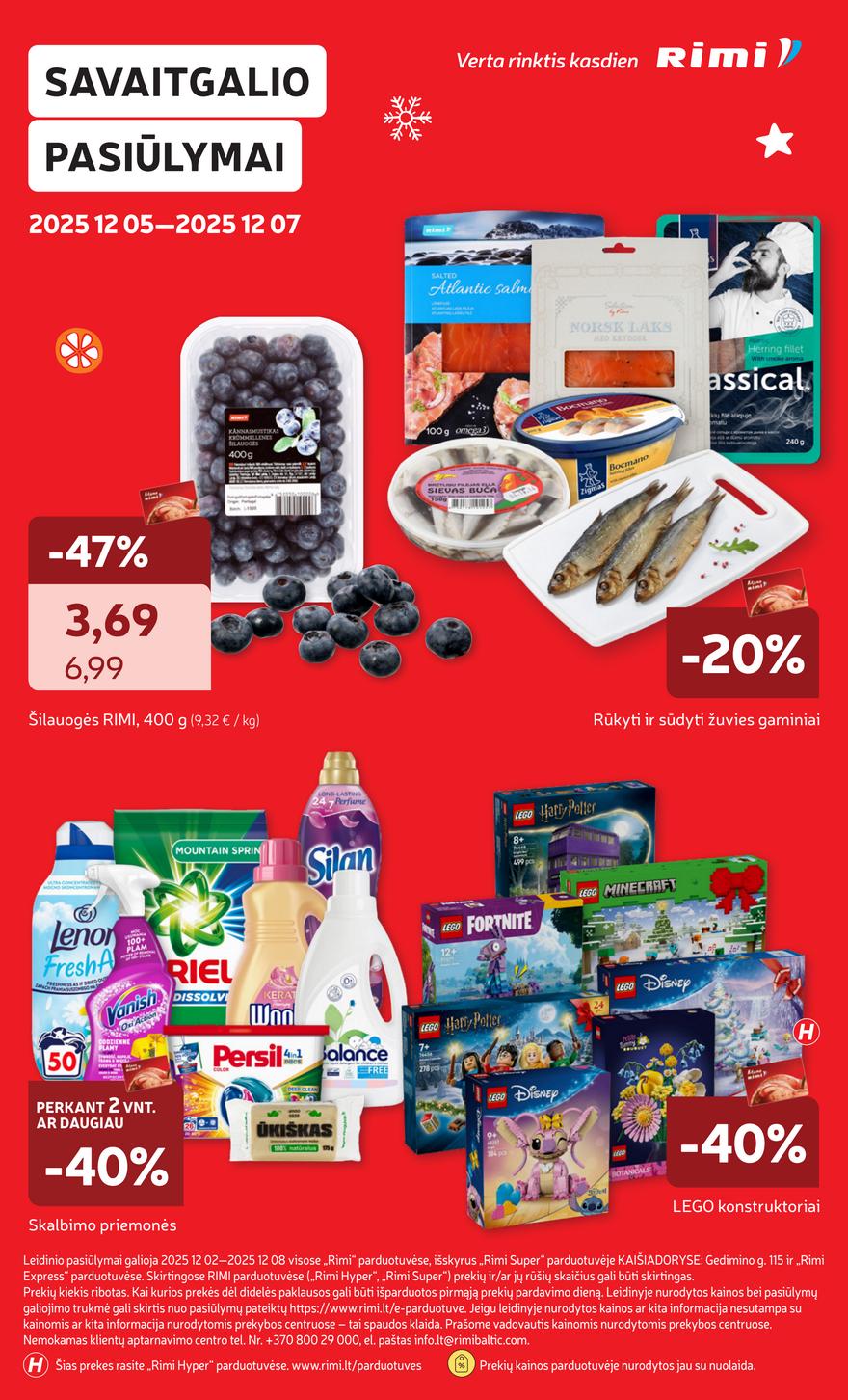 Rimi savaitinis leidinys 49 akcijos nuo 
  2025-12-02 iki 
  2025-12-08 | Leidinukas.lt puslapis 38