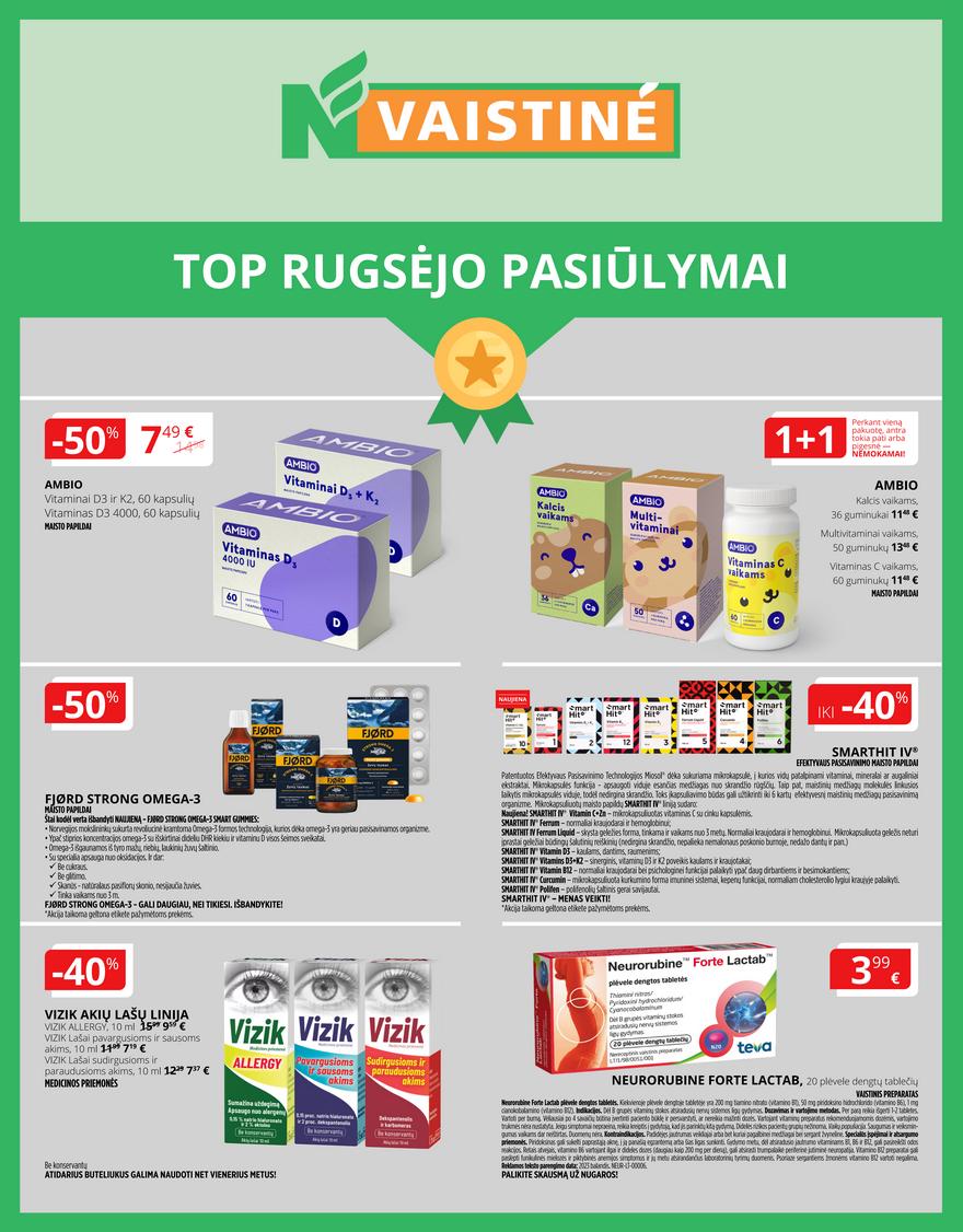 Norfos vaistinės leidinys akcijos nuo 
  2023-09-01 iki 
  2023-09-30 | Leidinukas.lt puslapis 1
