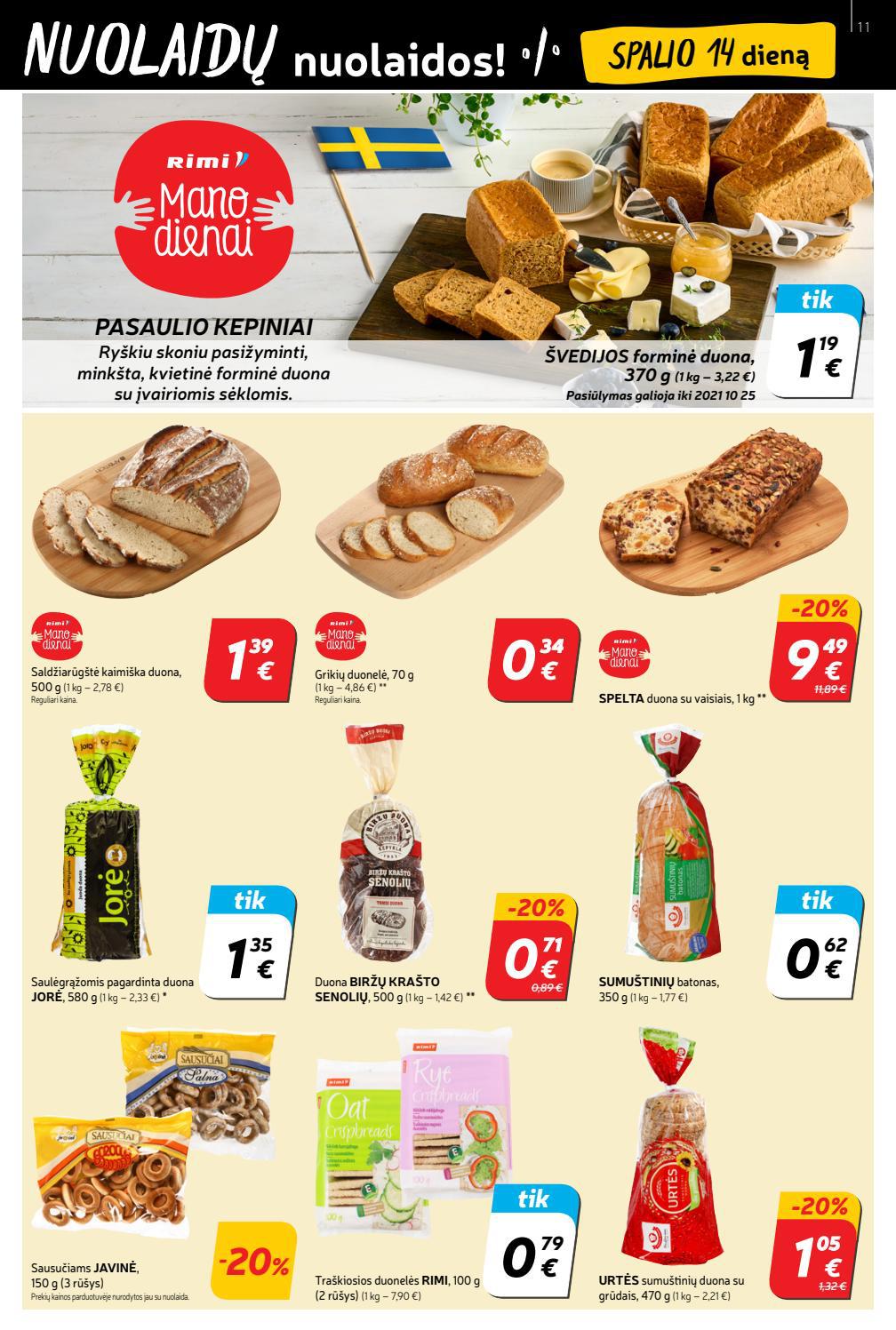 Rimi savaitinis leidinys akcijos nuo 
  2021-10-12 iki 
  2021-10-18 | Leidinukas.lt puslapis 11