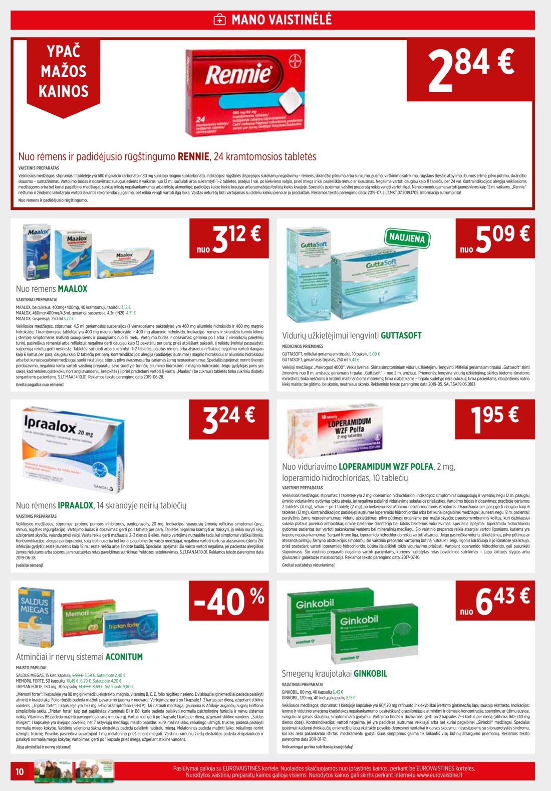 Euro vaistinė leidinys akcijos nuo 
  2019-08-01 iki 
  2019-08-31 | Leidinukas.lt puslapis 10