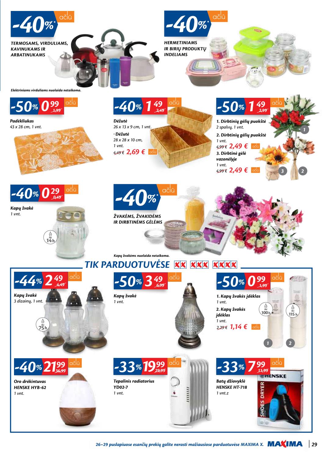 Maxima kaininis leidinys akcijos nuo 
  2020-09-22 iki 
  2020-09-28 | Leidinukas.lt puslapis 29