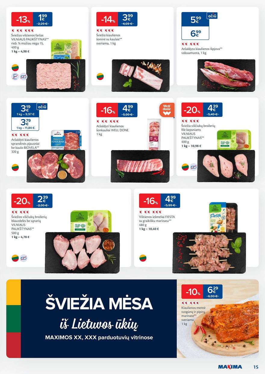 Maxima savaitinis leidinys akcijos nuo
2024-04-30 iki
2024-05-06 | Leidinukas.lt puslapis 15
