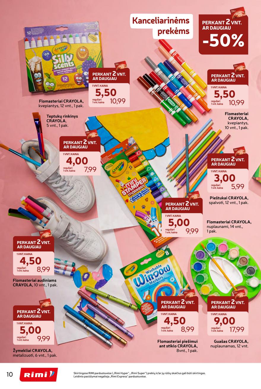 Rimi mokyklinis nuolaidų leidinys akcijos nuo 
  2026-07-28 iki 
  2026-09-07 | Leidinukas.lt puslapis 10