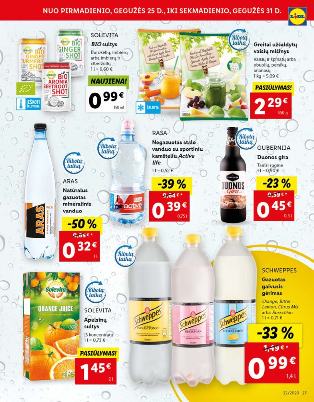 Lidl savaitinis leidinys akcijos nuo 
  2020-05-25 iki 
  2020-05-31 | Leidinukas.lt puslapis 27