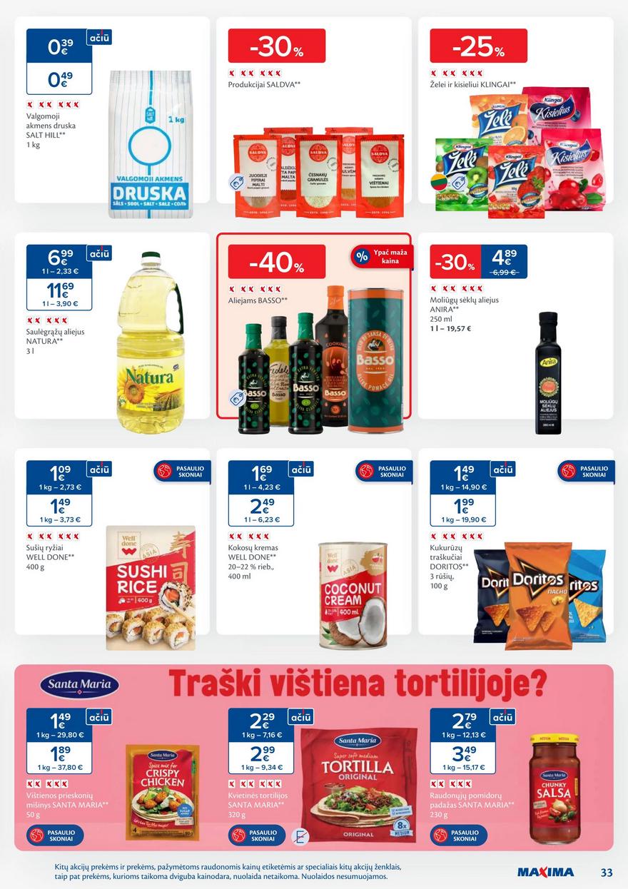 Maxima savaitinis leidinys akcijos nuo 
  2025-09-16 iki 
  2025-09-22 | Leidinukas.lt puslapis 33