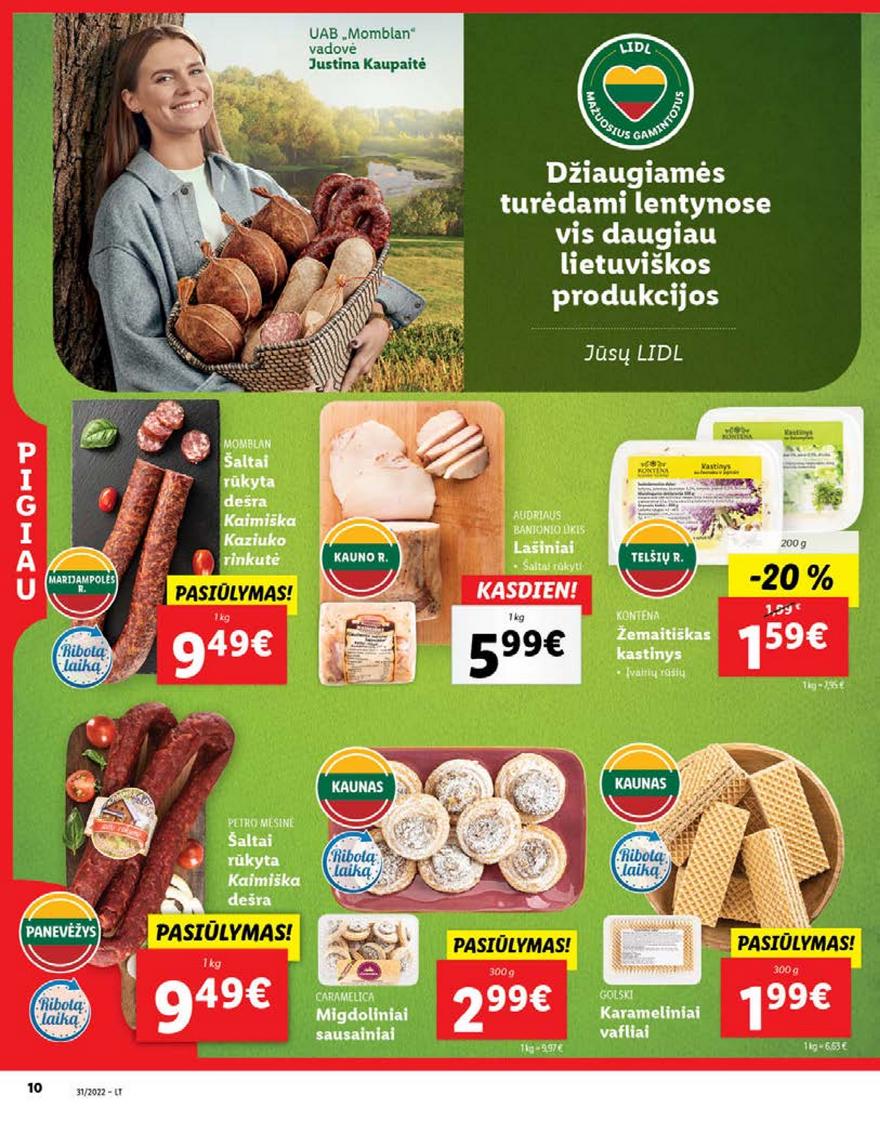 Ldil maisto leidinys akcijos nuo 
  2022-08-01 iki 
  2022-08-07 | Leidinukas.lt puslapis 10