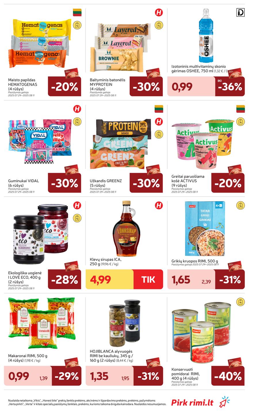 Rimi savaitinis leidinys  akcijos nuo 
  2025-07-29 iki 
  2025-08-04 | Leidinukas.lt puslapis 26
