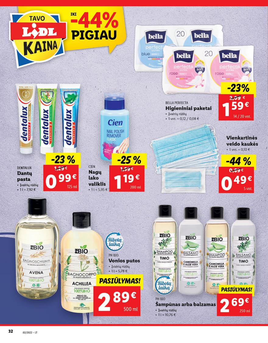 Lidl maisto prekių pasiūlymai akcijos nuo 
  2022-01-10 iki 
  2022-01-16 | Leidinukas.lt puslapis 32