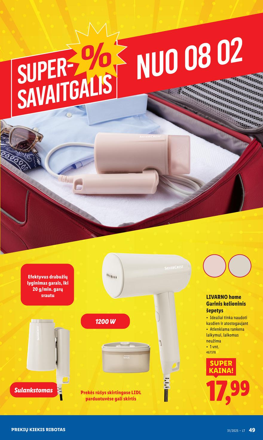 Lidl ne maisto leidinys akcijos nuo 
  2025-07-28 iki 
  2025-08-03 | Leidinukas.lt puslapis 49