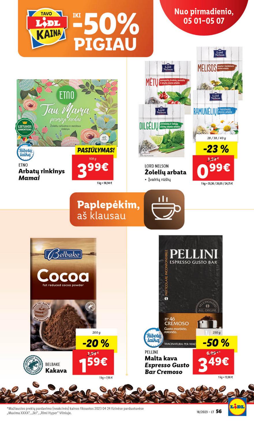 Lidl pasiūlymai akcijos nuo 
  2023-05-01 iki 
  2023-05-07 | Leidinukas.lt puslapis 56