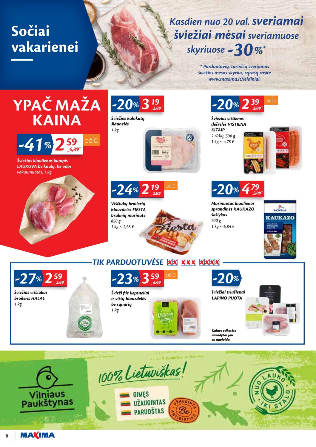 Maxima kaininis leidinys akcijos nuo 
  2020-09-22 iki 
  2020-09-28 | Leidinukas.lt puslapis 6