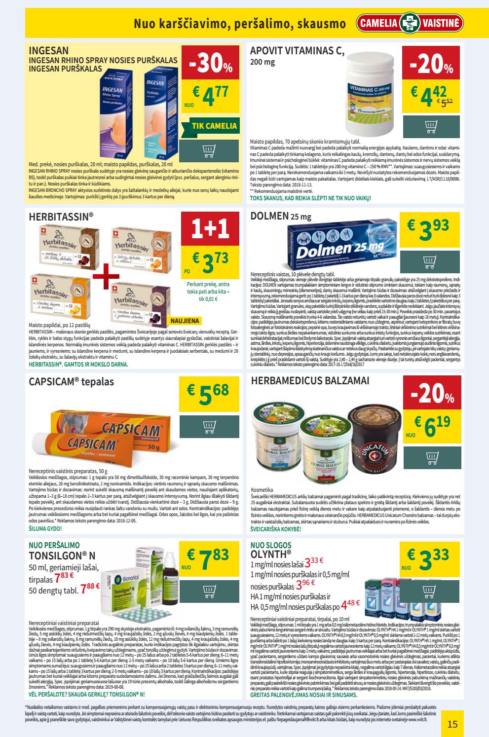 Camelia leidinys akcijos nuo 
  2019-09-01 iki 
  2019-09-30 | Leidinukas.lt puslapis 15
