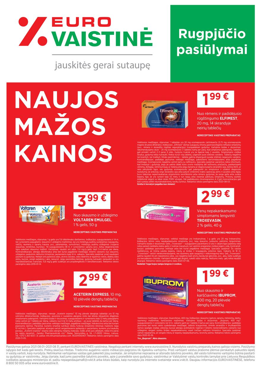 Euro vaistinė leidinys akcijos nuo 
  2021-08-01 iki 
  2021-08-31 | Leidinukas.lt puslapis 1