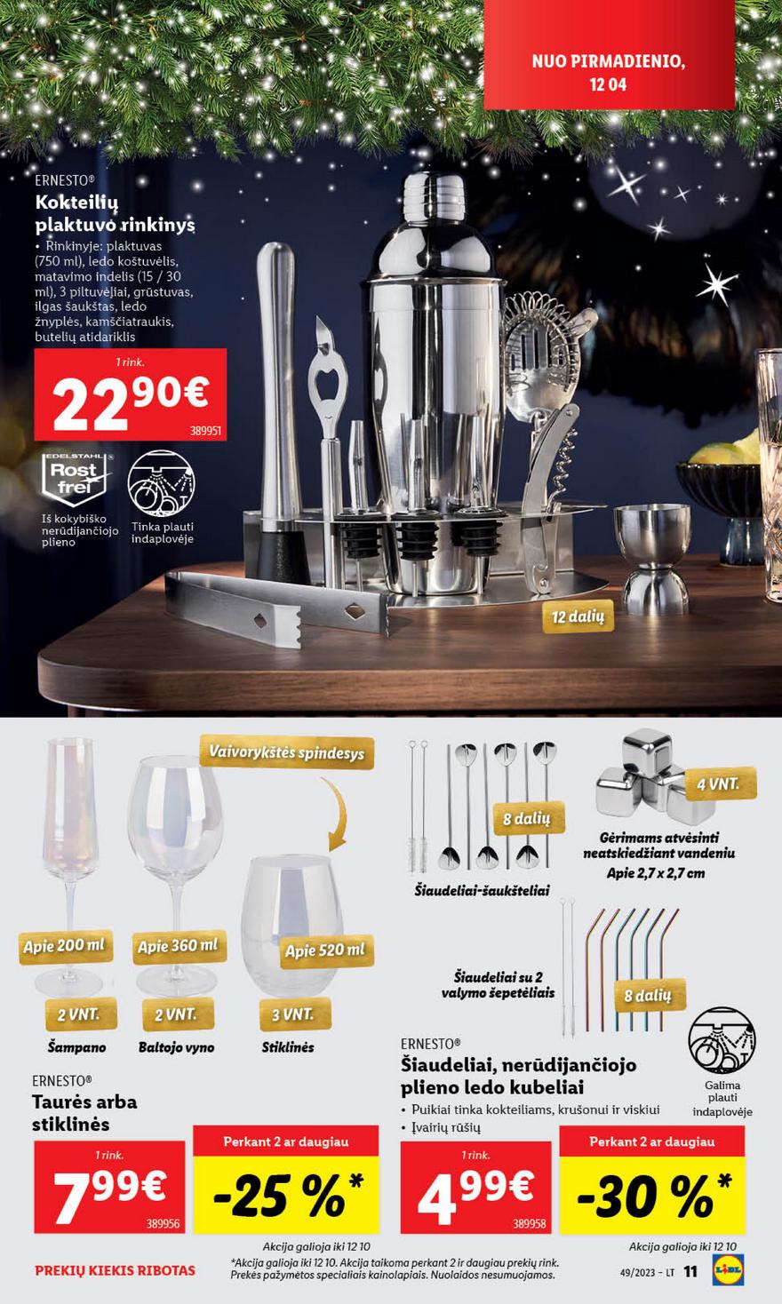 Lidl pasiūlymai akcijos nuo 
  2023-12-04 iki 
  2023-12-10 | Leidinukas.lt puslapis 13