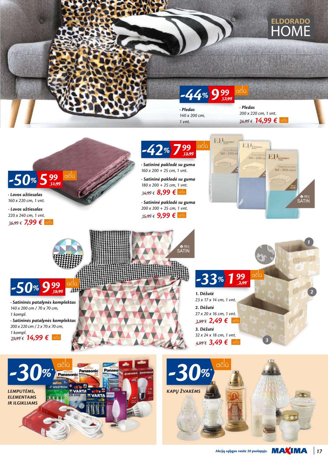 Maxima kaininis leidinys akcijos nuo 
  2019-10-08 iki 
  2019-10-14 | Leidinukas.lt puslapis 17