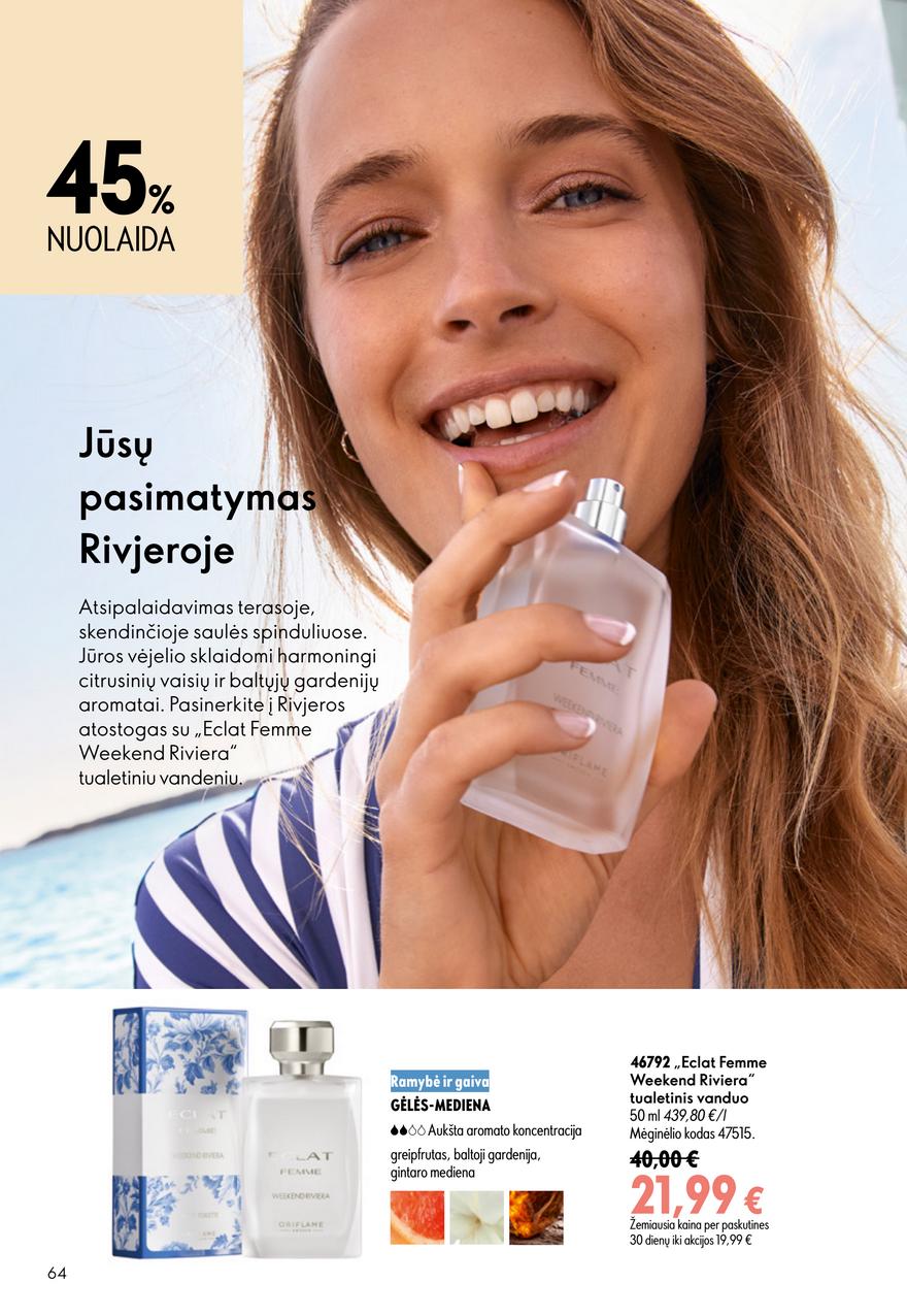 Oriflame katalogas akcijos nuo 
  2026-07-15 iki 
  2026-08-04 | Leidinukas.lt puslapis 64