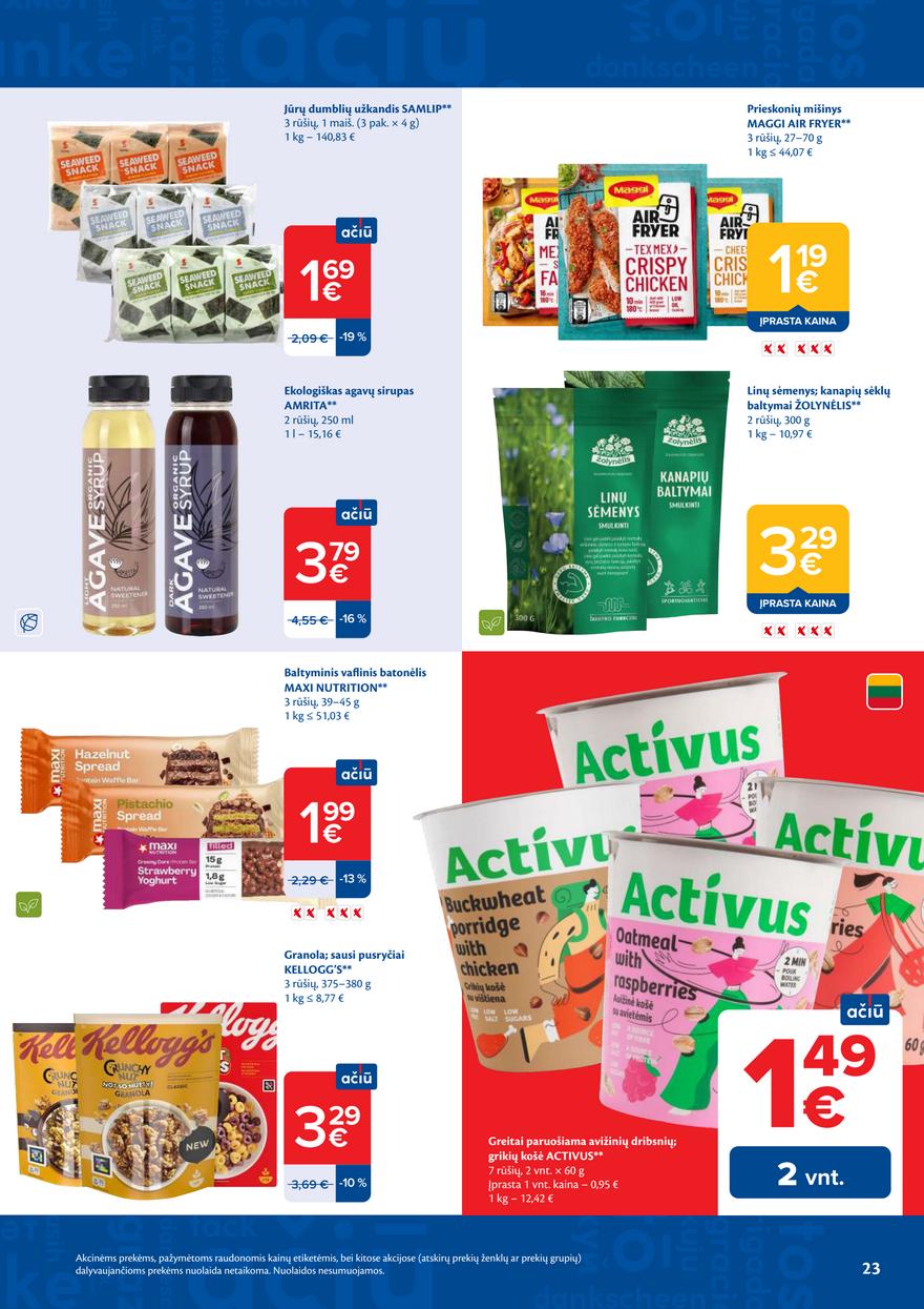 Maxima leidinys akcijos nuo 
  2026-05-26 iki 
  2026-06-01 | Leidinukas.lt puslapis 23