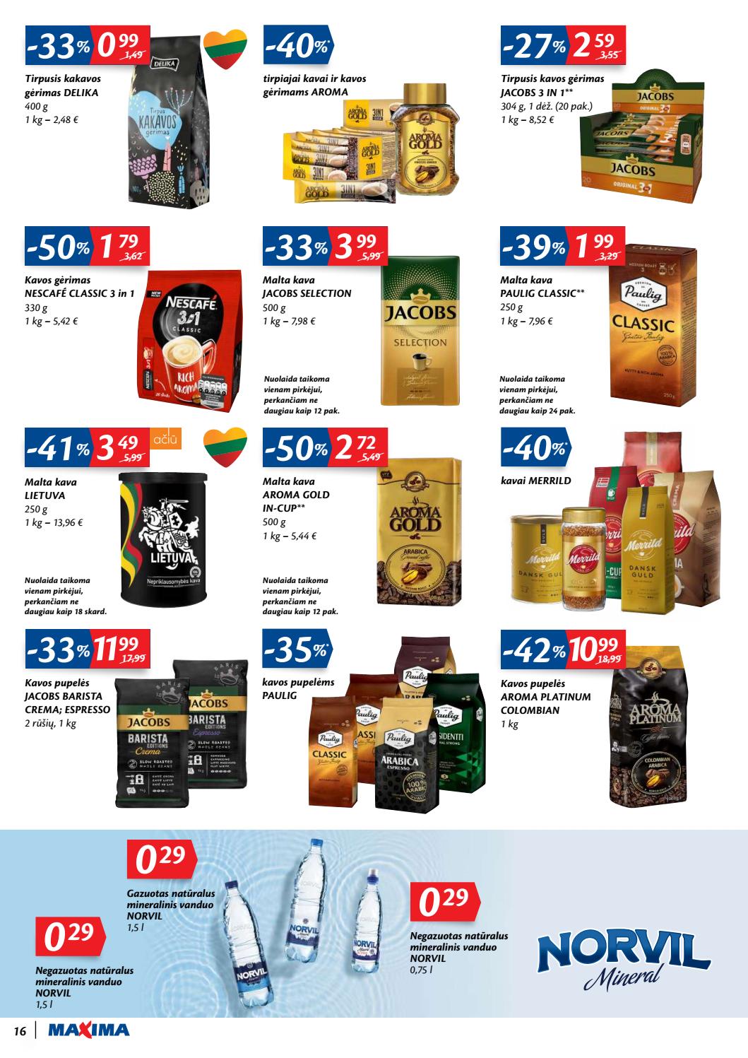 Maxima kaininis leidinys akcijos nuo 
  2020-03-10 iki 
  2020-03-16 | Leidinukas.lt puslapis 16