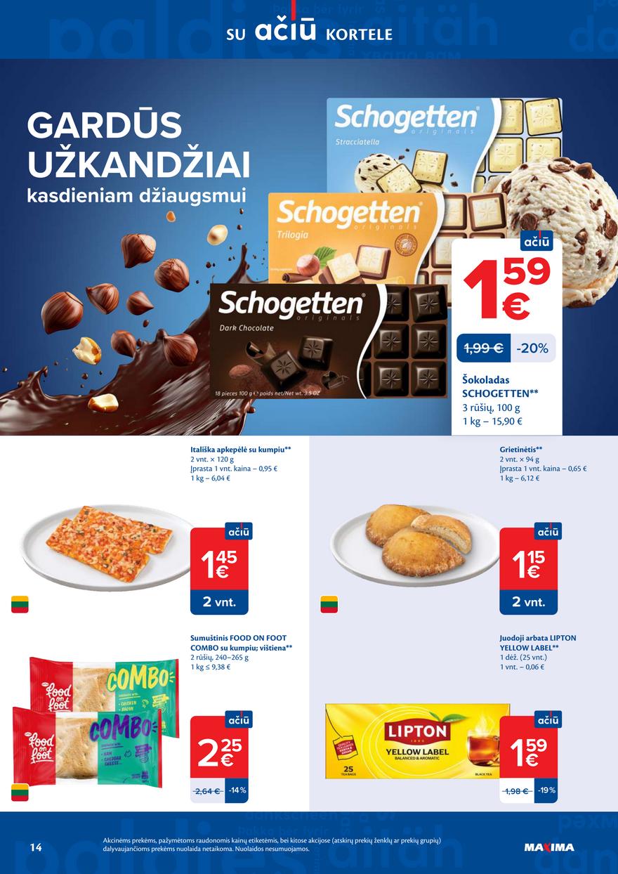 Maxima leidinys akcijos nuo 
  2026-04-14 iki 
  2026-04-20 | Leidinukas.lt puslapis 14