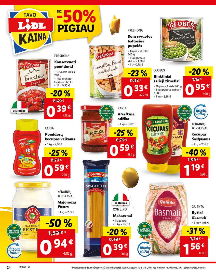 Lidl maisto prekių pasiūlymai akcijos nuo 
  2021-05-17 iki 
  2021-05-23 | Leidinukas.lt puslapis 24