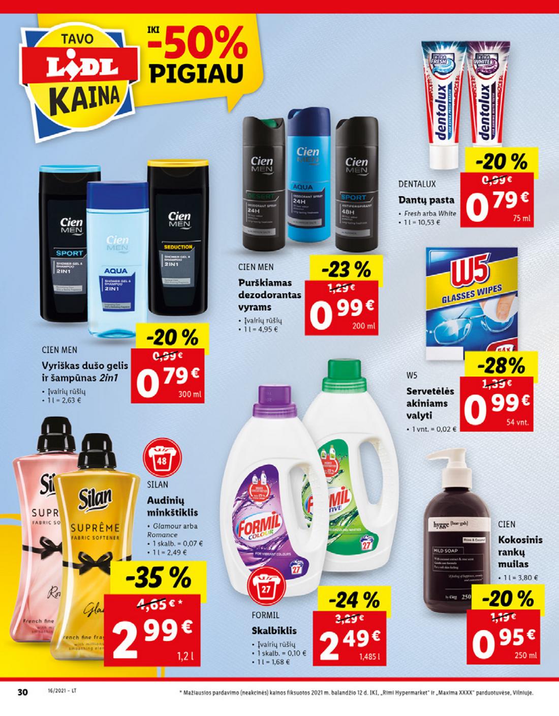 Lidl maisto prekių pasiūlymai akcijos nuo 
  2021-04-19 iki 
  2021-04-25 | Leidinukas.lt puslapis 30