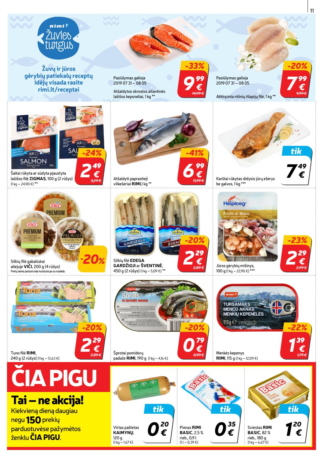Rimi savaitinis leidinys akcijos nuo 
  2019-07-30 iki 
  2019-08-05 | Leidinukas.lt puslapis 11