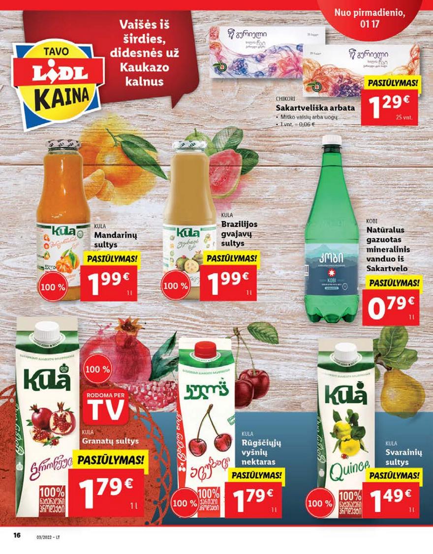 Lidl maisto prekių pasiūlymai akcijos nuo 
  2022-01-17 iki 
  2022-01-23 | Leidinukas.lt puslapis 16