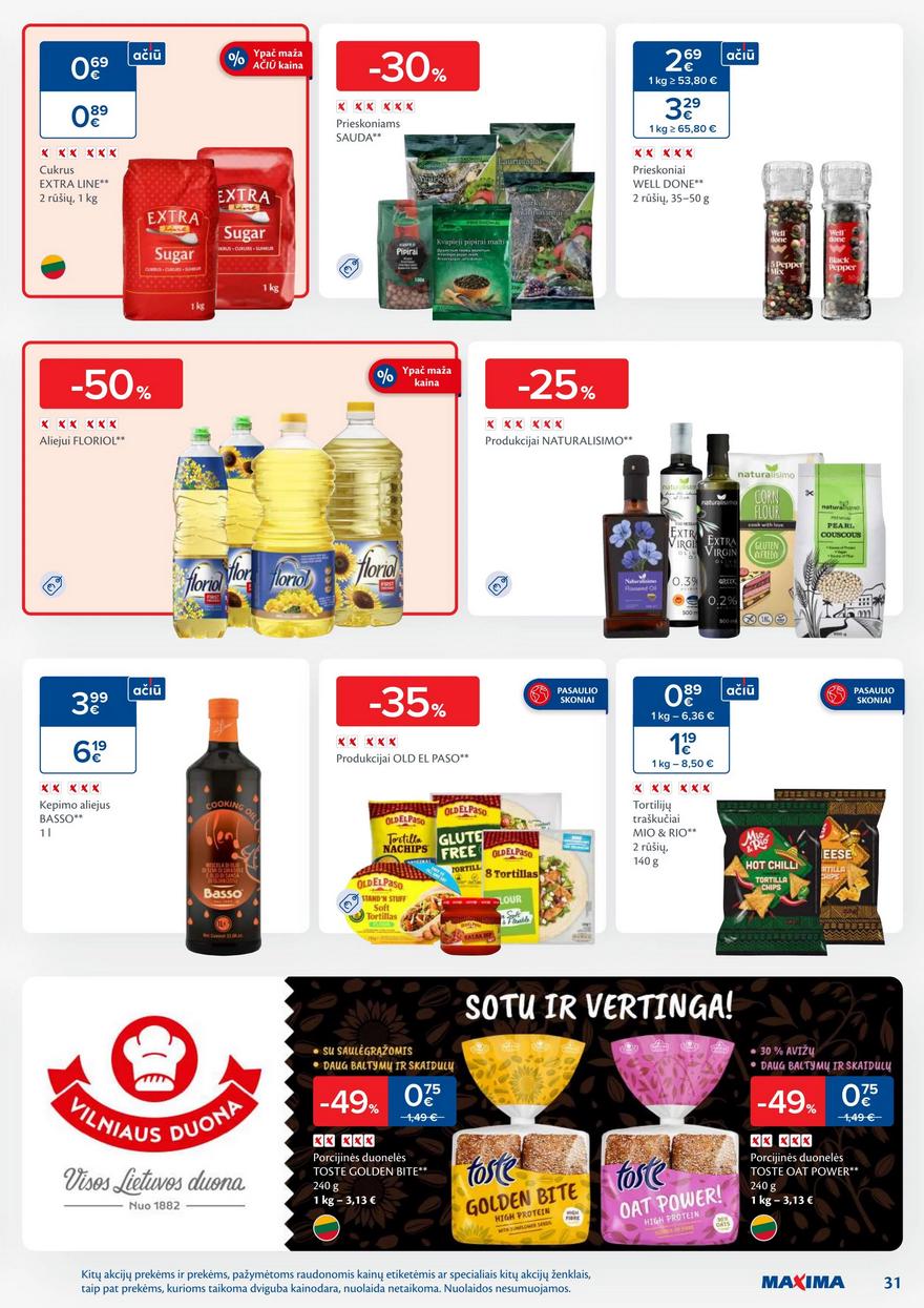 Maxima savaitinis leidinys akcijos nuo 
  2025-09-30 iki 
  2025-10-06 | Leidinukas.lt puslapis 31
