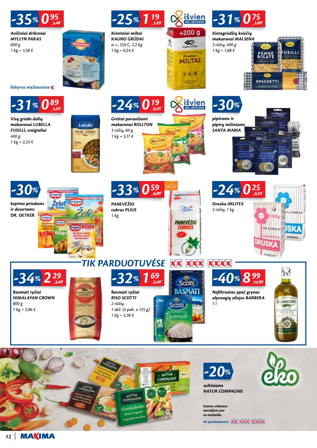 Maxima kaininis leidinys akcijos nuo 
  2020-09-08 iki 
  2020-09-14 | Leidinukas.lt puslapis 12