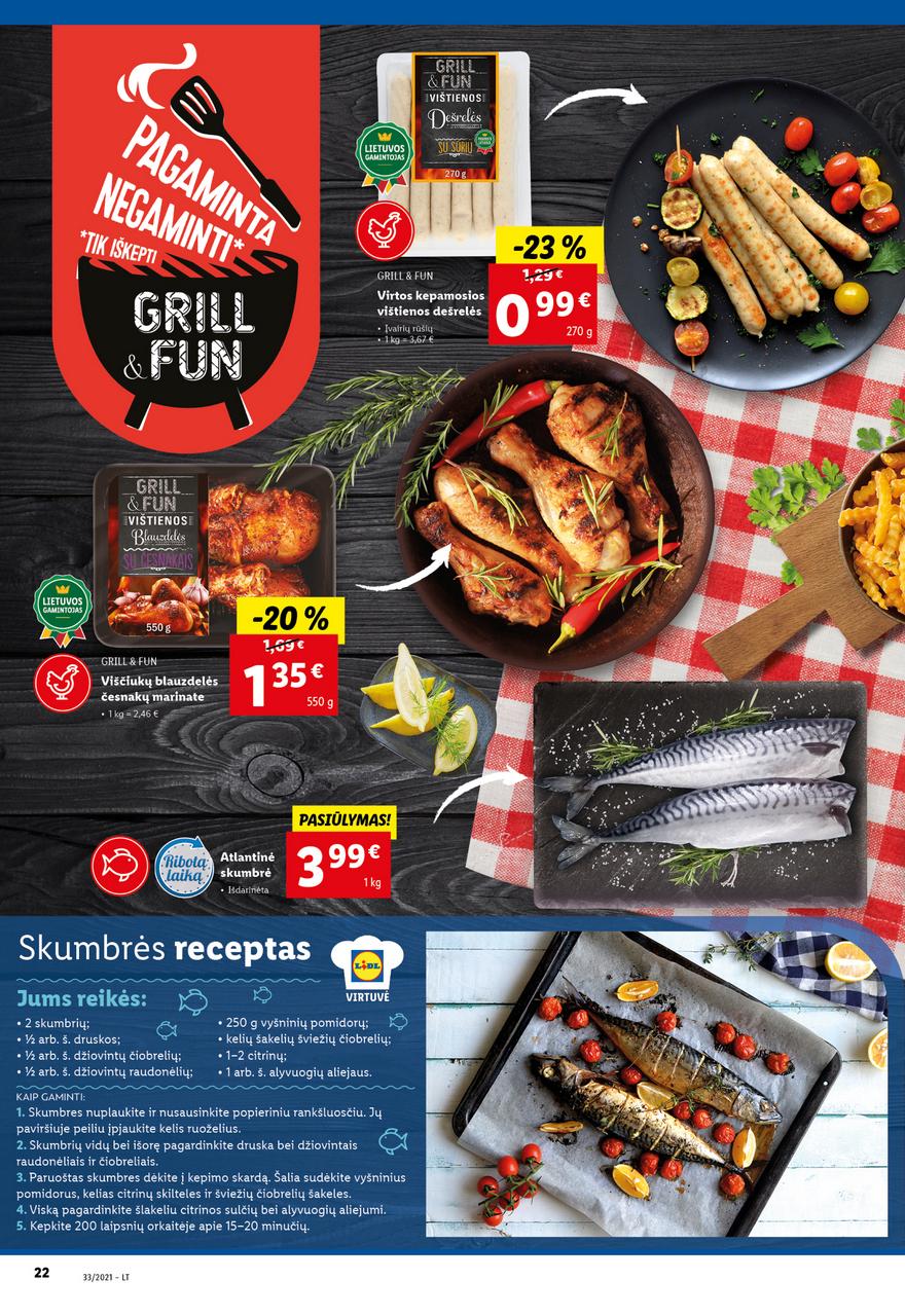 Lidl maisto prekių pasiūlymai akcijos nuo 
  2021-08-16 iki 
  2021-08-22 | Leidinukas.lt puslapis 22