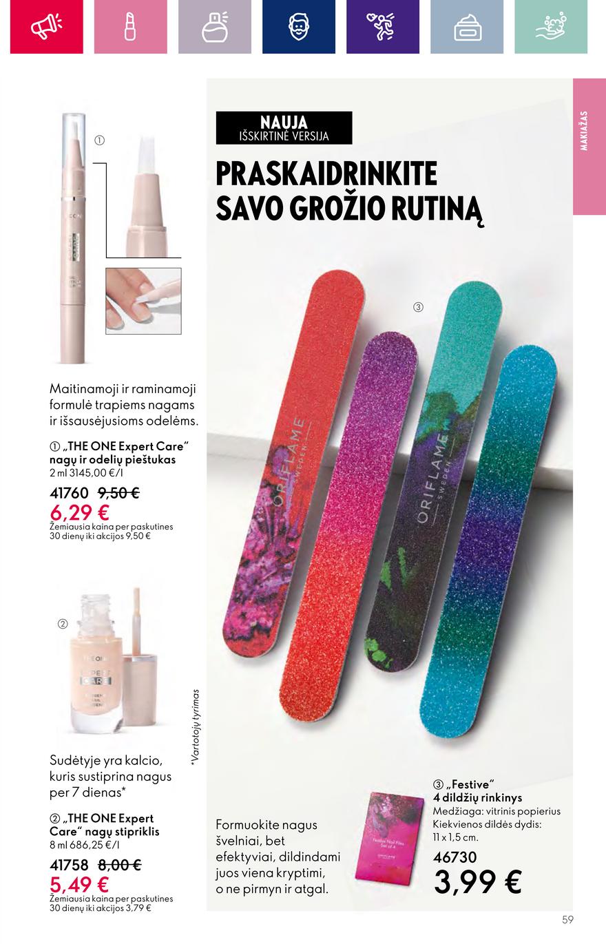 Oriflame katalogas akcijos nuo 
  2023-10-04 iki 
  2023-11-01 | Leidinukas.lt puslapis 59