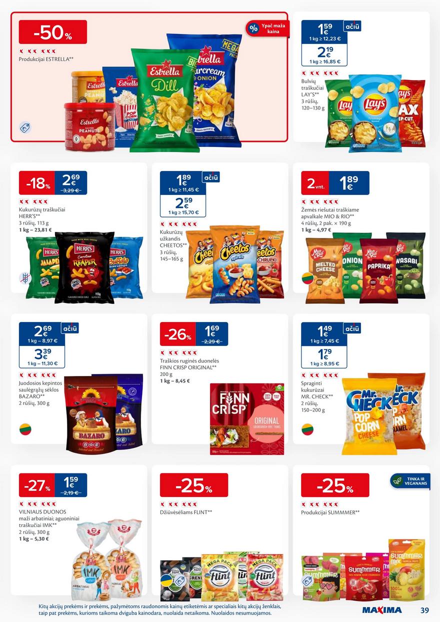 Maxima savaitinis leidinys 21 akcijos nuo 
  2025-05-20 iki 
  2025-05-26 | Leidinukas.lt puslapis 39