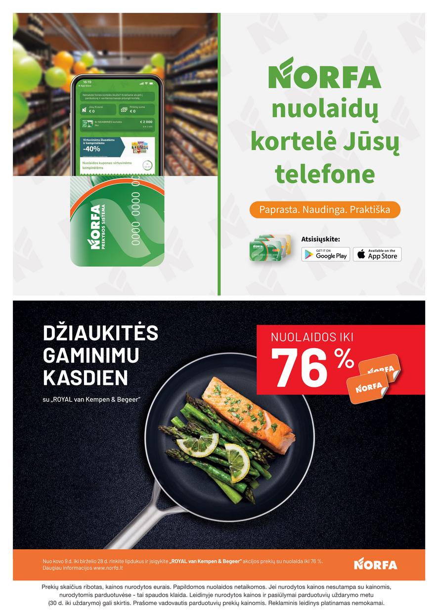 Norfos kaininis leidinys akcijos nuo
2023-04-20 iki
2023-05-03 | Leidinukas.lt puslapis 24