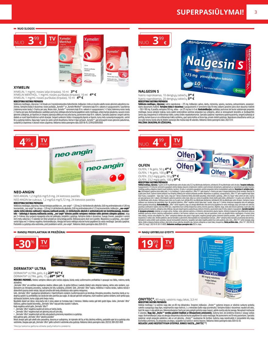 Gintarinės vaistinės leidinys akcijos nuo 
  2024-04-01 iki 
  2024-04-30 | Leidinukas.lt puslapis 3