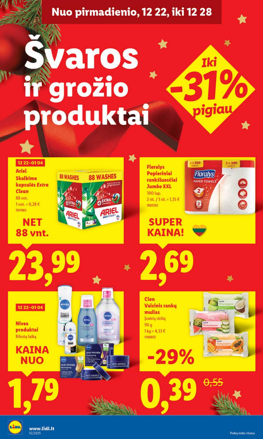 Lidl leidinys naujas akcijos nuo 
  2025-12-22 iki 
  2025-12-28 | Leidinukas.lt puslapis 38