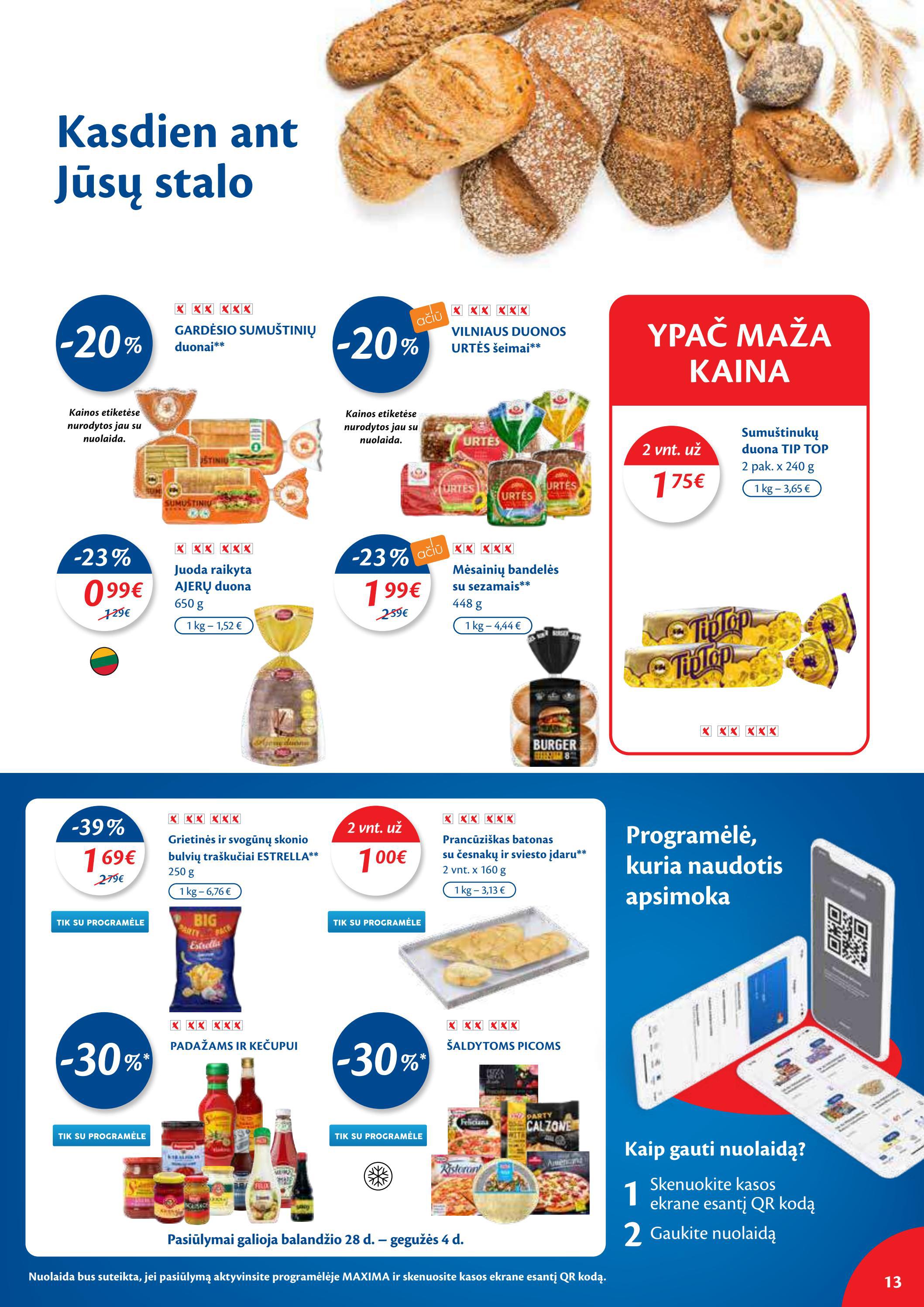 Maxima kaininis leidinys akcijos nuo 
  2022-04-26 iki 
  2022-05-02 | Leidinukas.lt puslapis 13