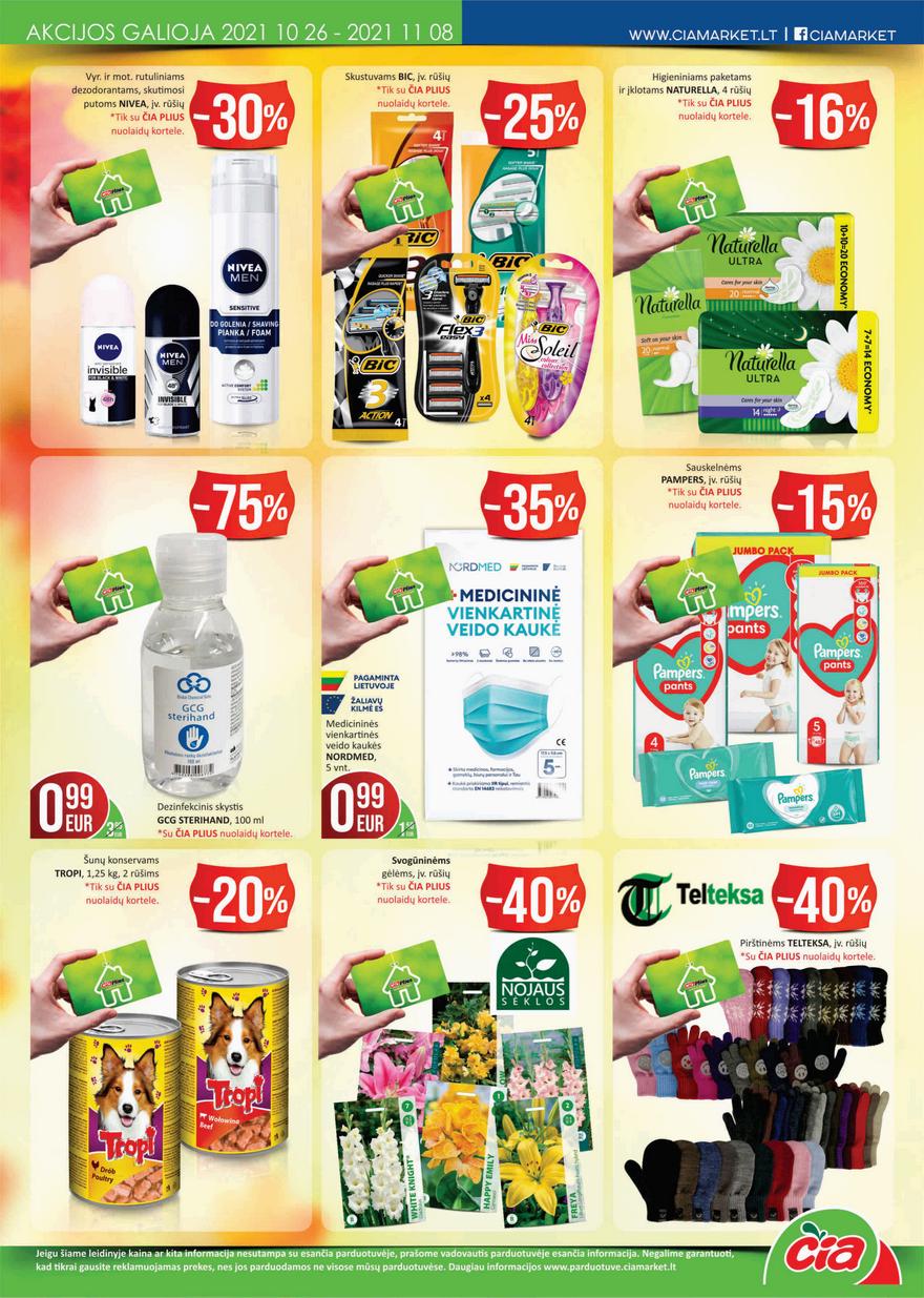 Čia market leidinys akcijos nuo 
  2021-10-26 iki 
  2021-11-08 | Leidinukas.lt puslapis 12