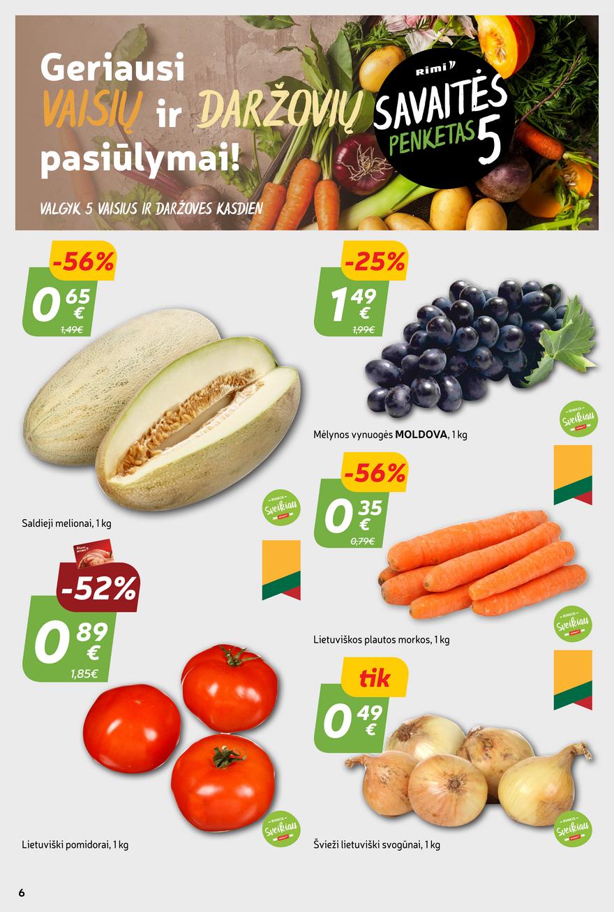 Rimi savaitinis leidinys akcijos nuo 
  2023-09-19 iki 
  2023-09-25 | Leidinukas.lt puslapis 6