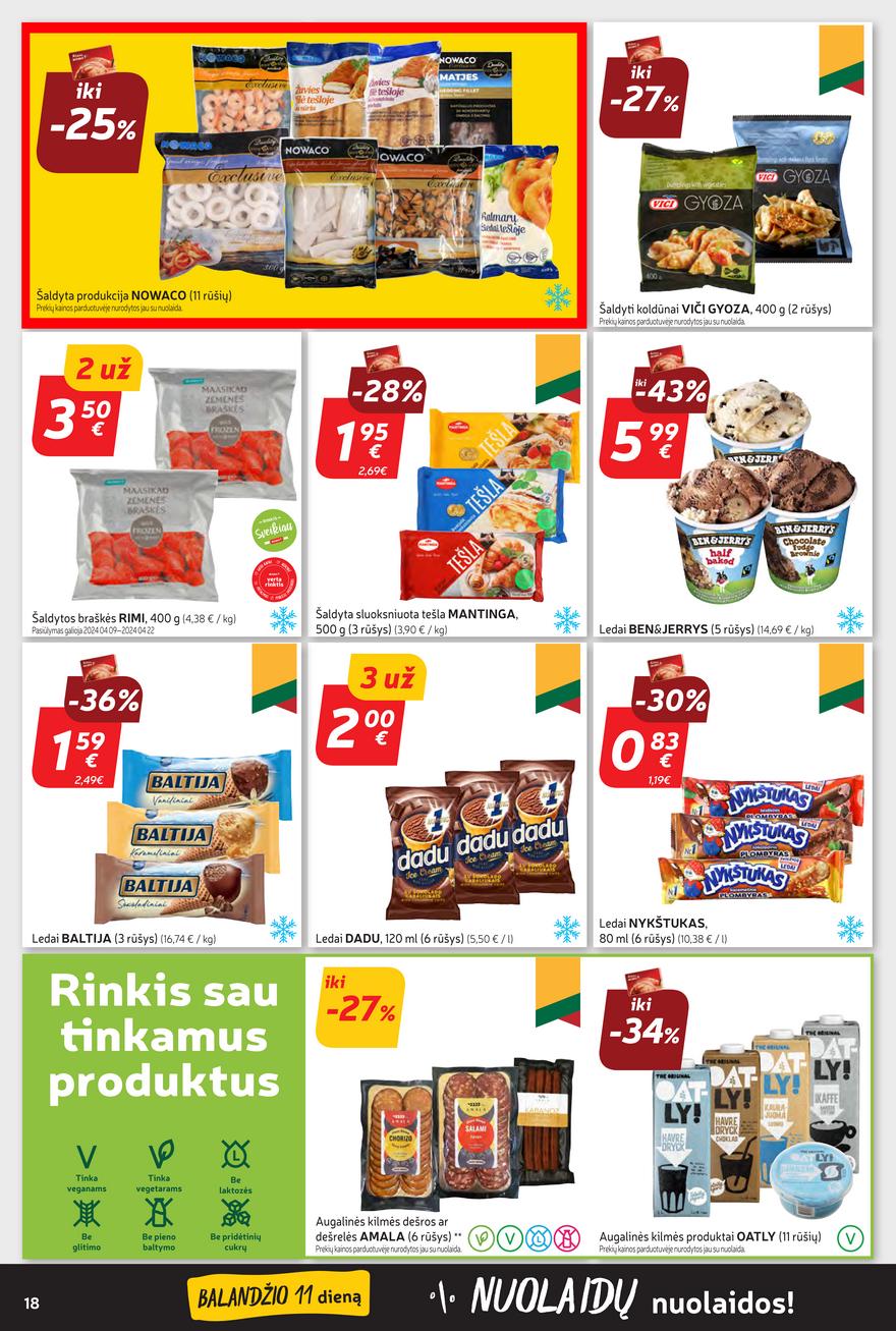 Rimi savaitinis leidinys akcijos nuo 
  2024-04-09 iki 
  2024-04-15 | Leidinukas.lt puslapis 18