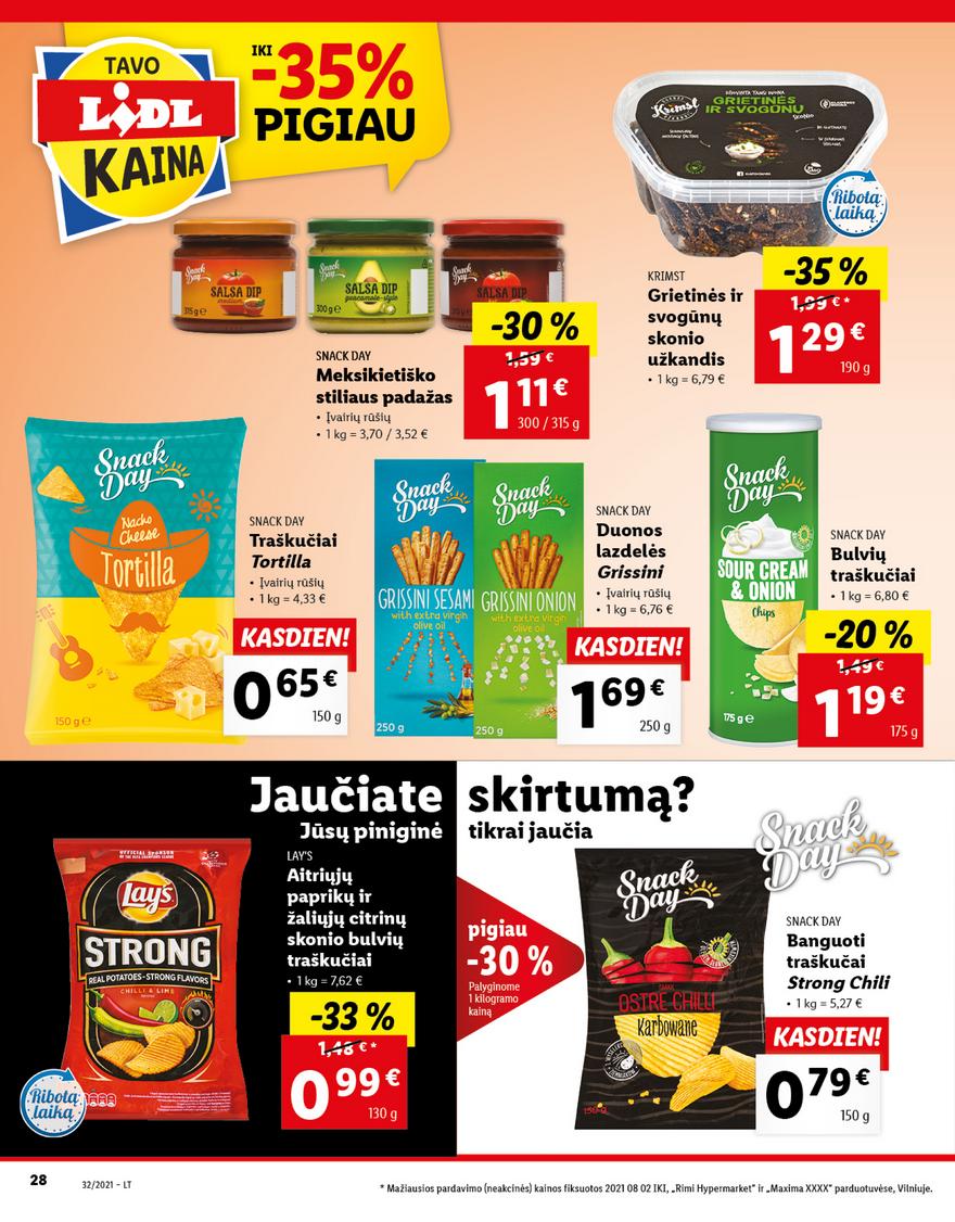 Lidl maisto prekių pasiūlymai akcijos nuo 
  2021-08-09 iki 
  2021-08-15 | Leidinukas.lt puslapis 28