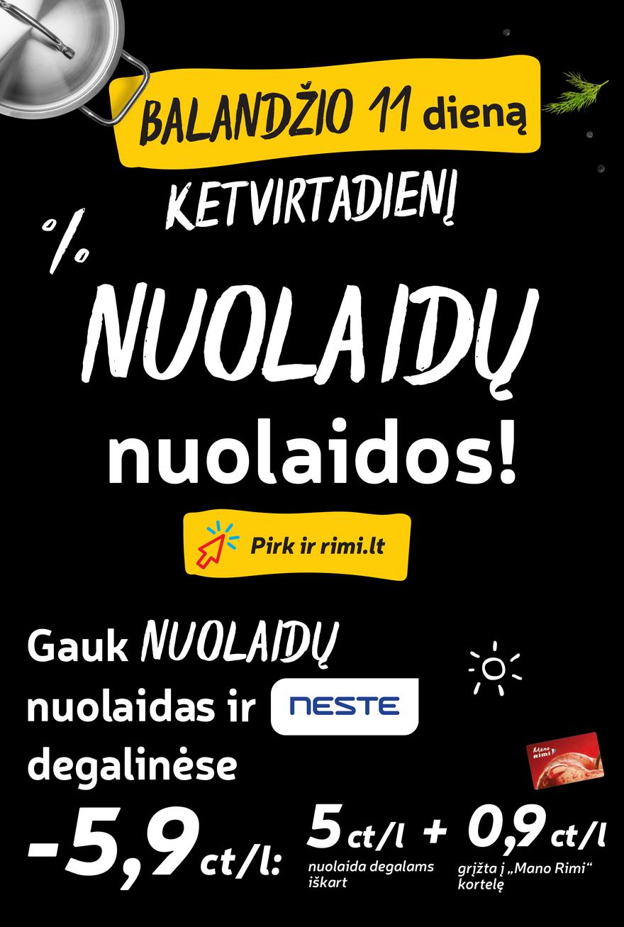 Rimi savaitinis leidinys akcijos nuo 
  2024-04-09 iki 
  2024-04-15 | Leidinukas.lt puslapis 2
