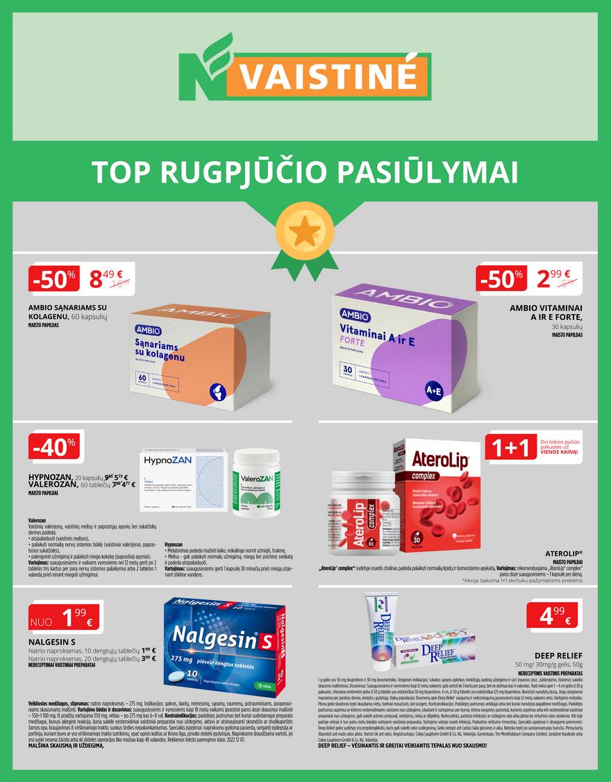 Norfos vaistinės leidinys akcijos nuo 
  2023-08-01 iki 
  2023-08-31 | Leidinukas.lt puslapis 1