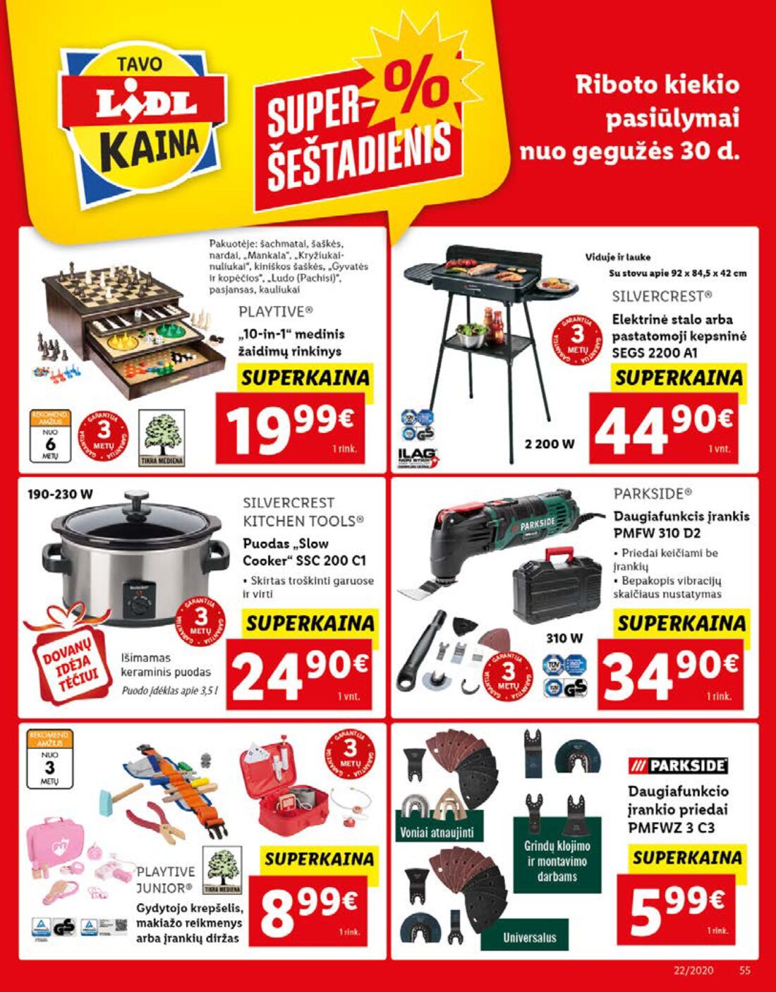 Lidl savaitinis leidinys akcijos nuo 
  2020-05-25 iki 
  2020-05-31 | Leidinukas.lt puslapis 55