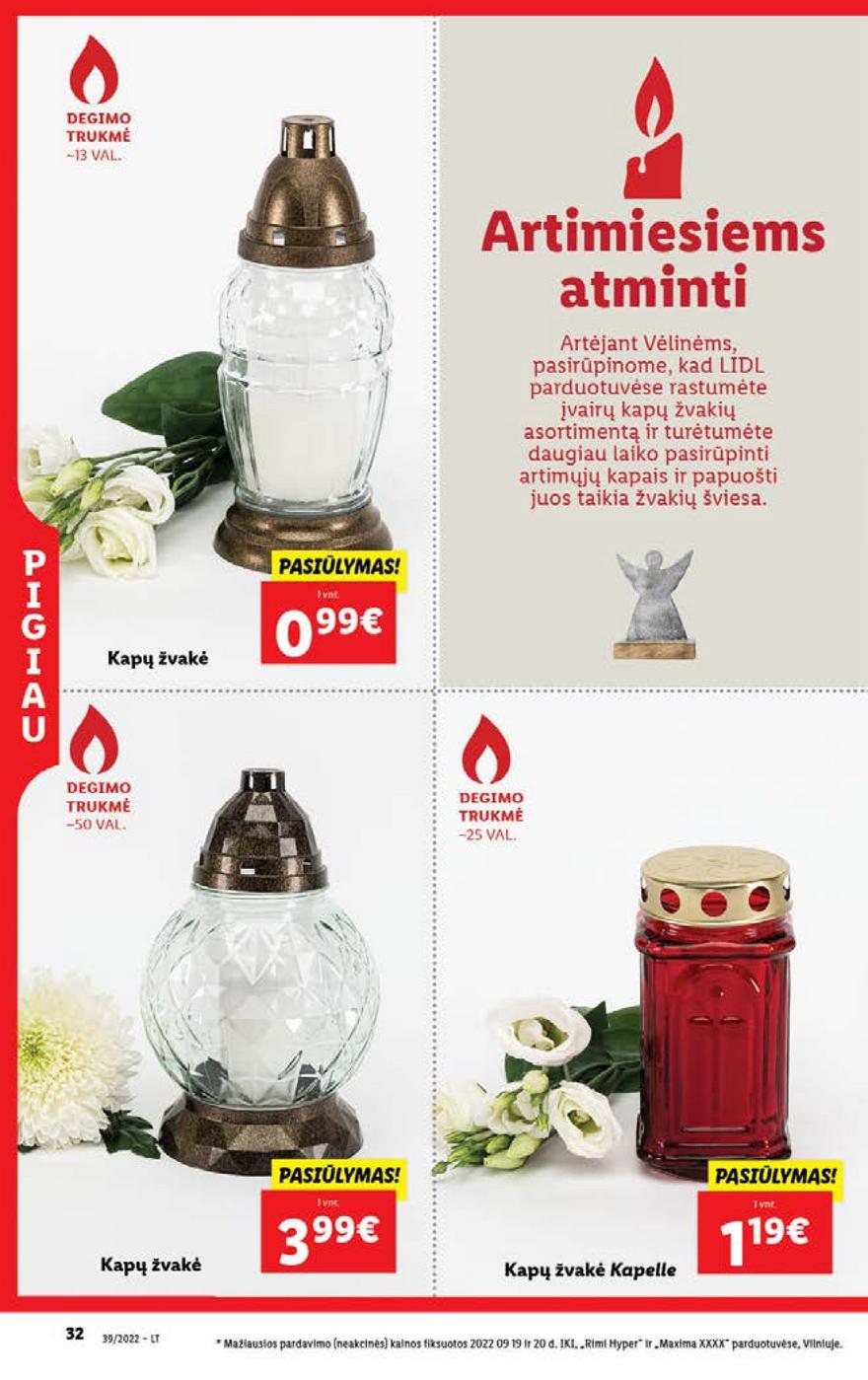 Lidl maisto prekių pasiūlymai akcijos nuo 
  2022-09-26 iki 
  2022-10-02 | Leidinukas.lt puslapis 32
